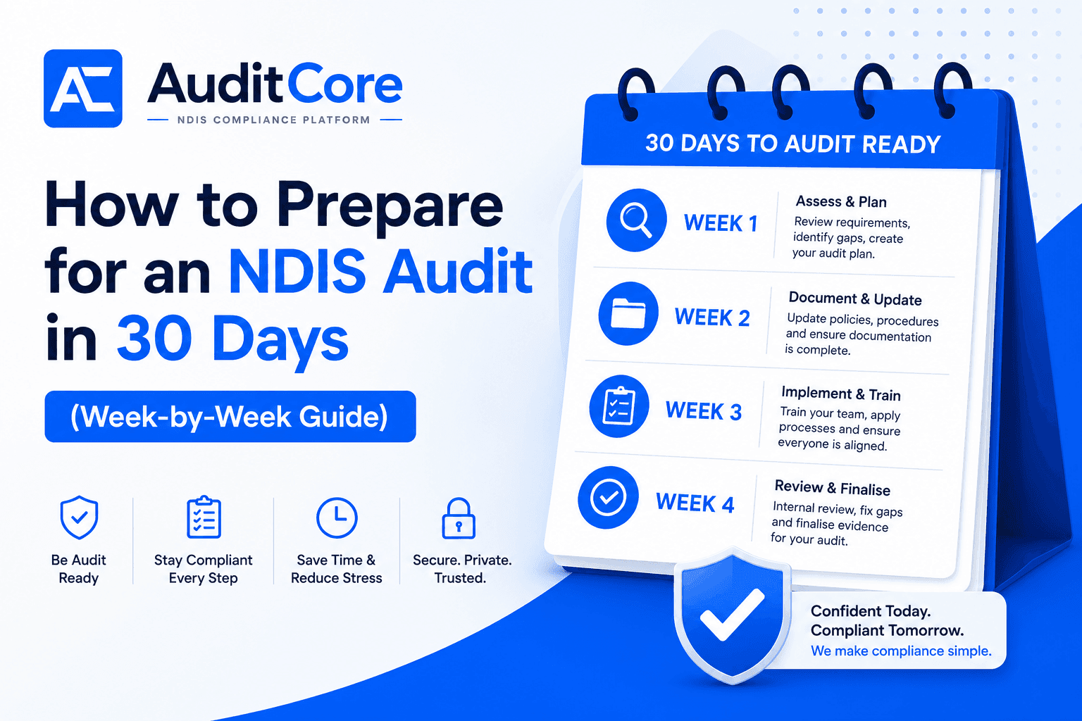 How to Prepare for an NDIS Audit in 30 Days (Week-by-Week Guide)